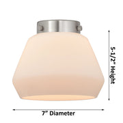 Innovations Lighting Fulton 22in 3-Light Chandelier | Industrial Polished Nickel and Matte White Cased Glass | Damp Rated Dining Room | Model 207-PN-G171