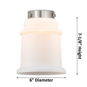 Innovations Lighting Canton 18in 3-Light Chandelier | Industrial Polished Nickel Steel and Matte White Glass | Dining Room & Kitchen | Model 207-PN-G181