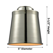 Innovations Addison 19in 3-Light LED Chandelier | Traditional Polished Nickel Metal Cone Shade | Kitchen Island & Dining Room | Model 207-PN-M9-LED