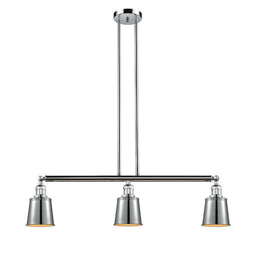 Innovations Addison 38in 3-Light Island Pendant | Traditional Polished Chrome Steel and Metal | Kitchen Island & Dining Room | Model 213-PC-M9-PC-LED