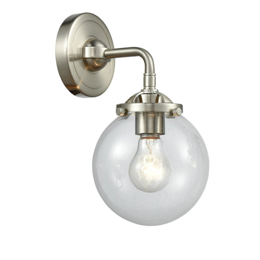 Innovations 1 Light Beacon 6" Sconce, Satin Nickel