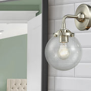 Innovations 1 Light LED Beacon 6" Sconce, Bronze/Seedy