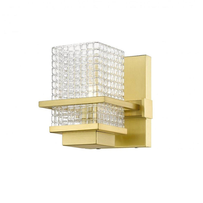 Innovations Lighting Wellfleet 1 Light Wall Sconce, Satin Gold