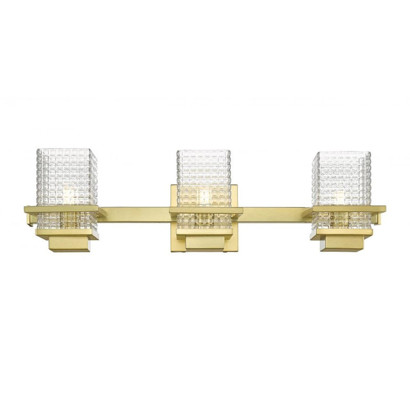 Innovations Lighting Wellfleet 3 Light Bath Vanity, Gold