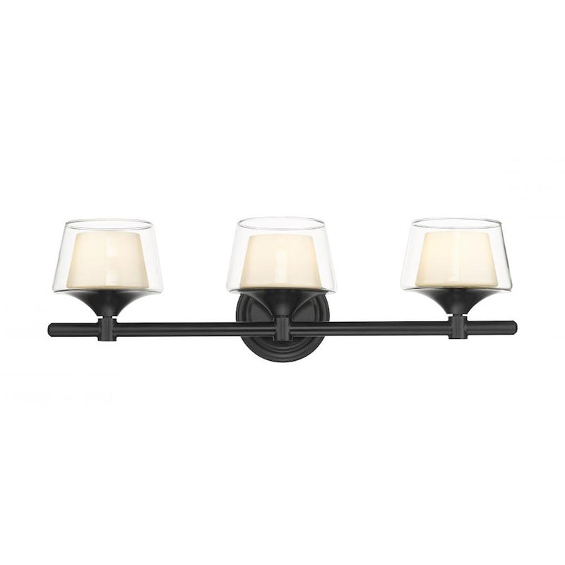 Innovations Lighting Laguna 3 Light Bath Vanity Light, Black