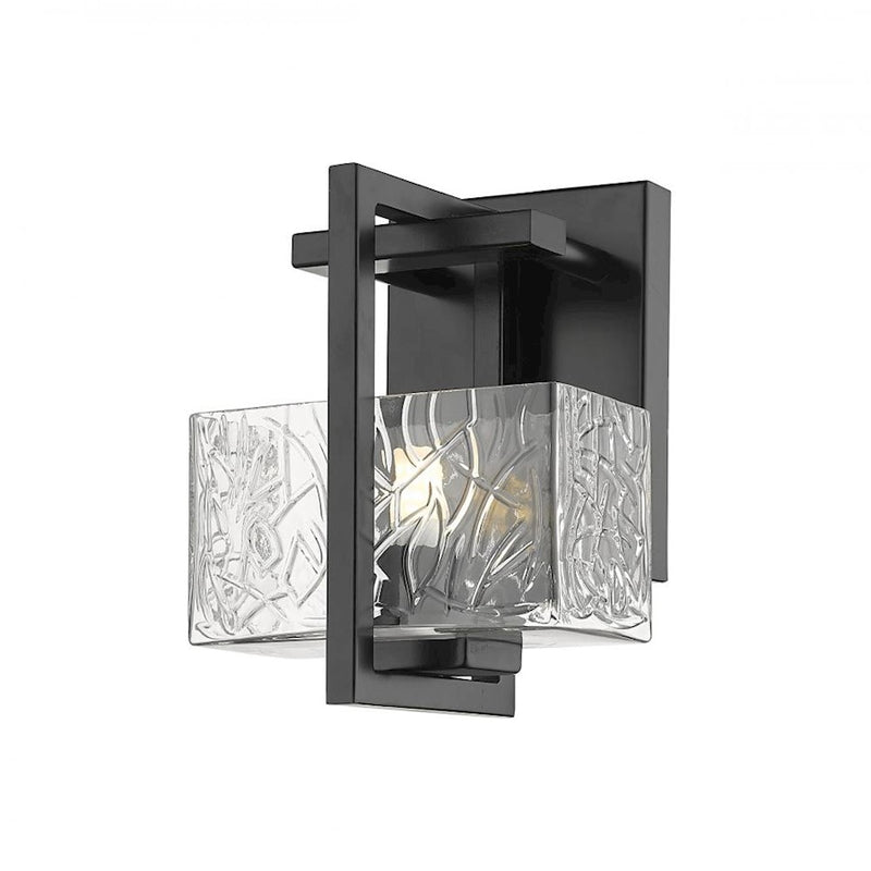 Innovations Lighting Striate 1 Light Wall Sconce, Black