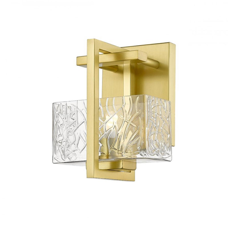 Innovations Lighting Striate 1 Light Wall Sconce, Satin Gold