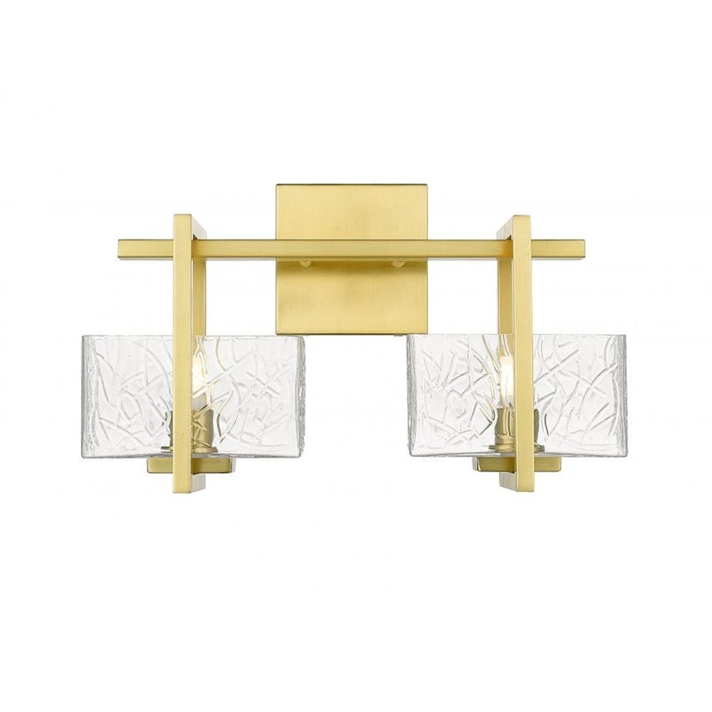 Innovations Lighting Striate 2 Light Bath Vanity, Gold