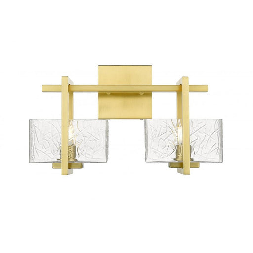 Innovations Lighting Striate 2 Light L-LED Bath Vanity, Gold