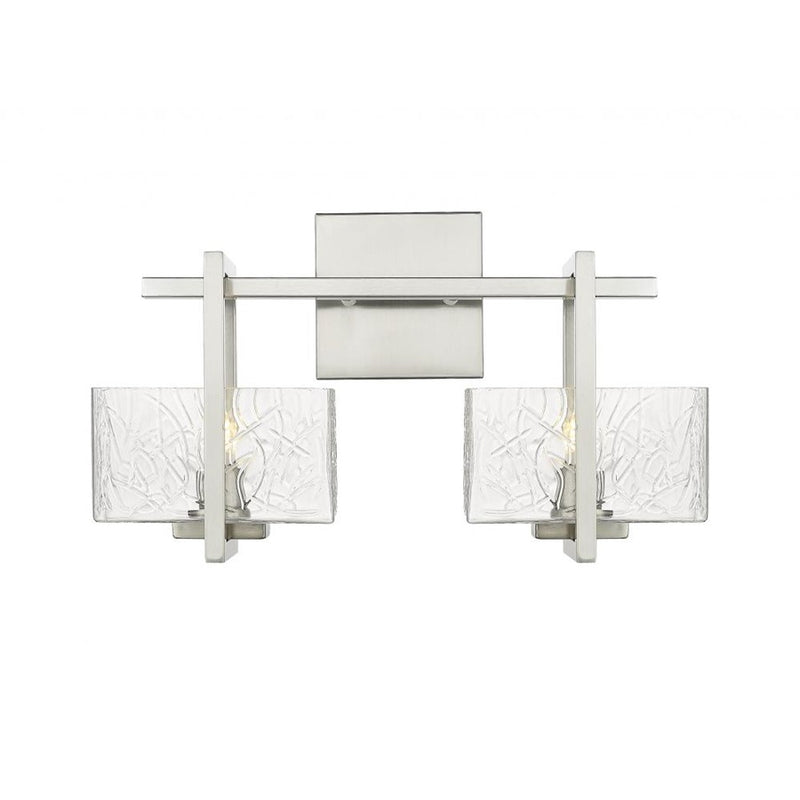Innovations Striate 2 Light L-LED Bath Vanity, Satin SN