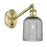 Innovations Ballston Bridal Veil 5" Sconce, Vert Arm, AB/SM - 317-1W-AB-G559-5SM