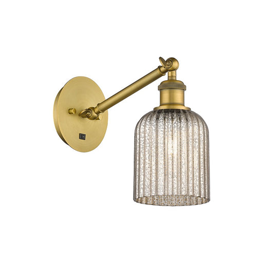 Innovations Ballston Bridal Veil 5" Sconce, Vert Arm, BB/MC - 317-1W-BB-G559-5ME