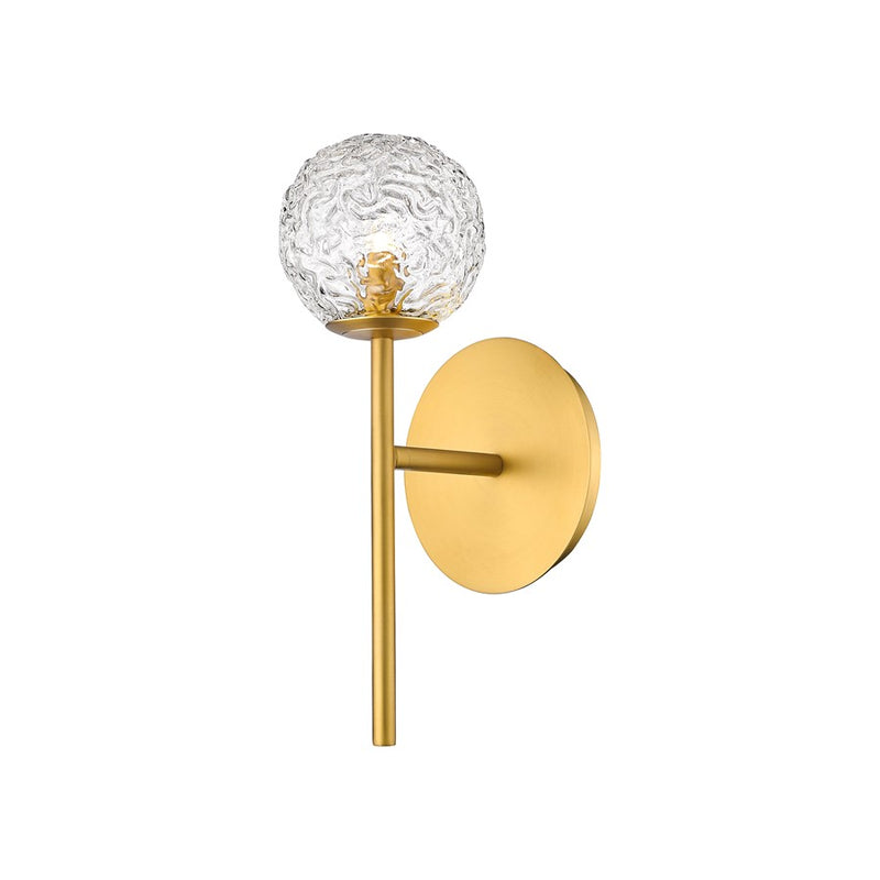 Innovations Barrington 1Lt 4" Sconce, Brushed Brass - 320-1W-BB-G320-5CL-BB
