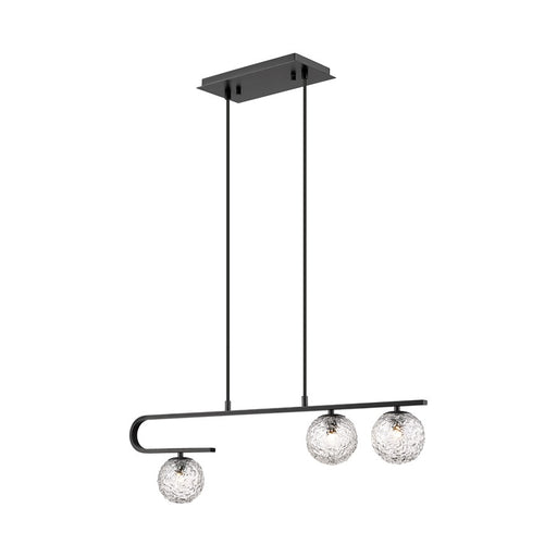 Innovations Barrington 3Lt 32" Cord Island Light, Black - 320-3I-BK-G320-5CL-BK