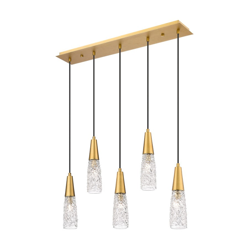 Innovations Amherst Brook 5Lt 33" Cord Island Light, BRS/CL - 322-5I-BB-G322-3CL