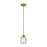 Innovations Berkshire 1Lt 5.5" Cord Hung Pendant, Brass - 323-1P-BB-G323-5CL