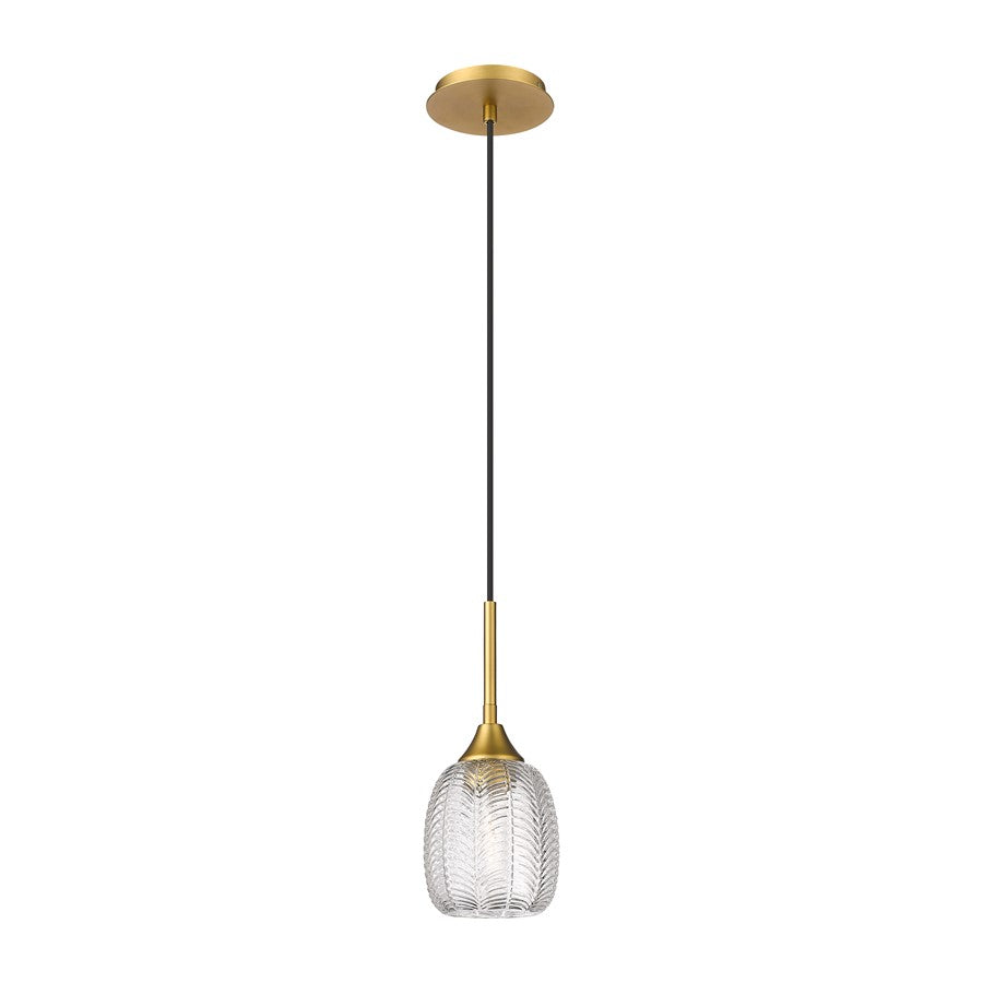 Innovations Berkshire 1Lt 5.5" Cord Hung Pendant, Brass - 323-1P-BB-G323-5CL