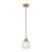 Innovations Berkshire 1Lt 6" Cord Pendant, Brushed Brass - 323-1P-BB-G323-6CL
