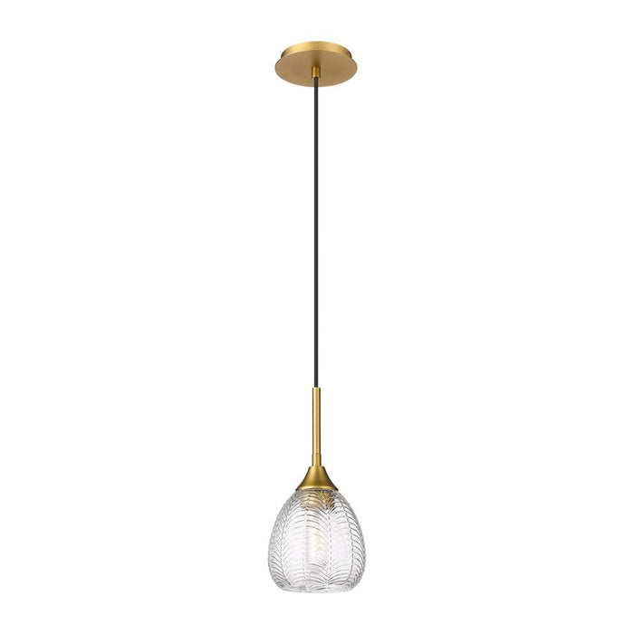 Innovations Berkshire 1Lt 6" Cord Pendant, Brushed Brass - 323-1P-BB-G323-6CL