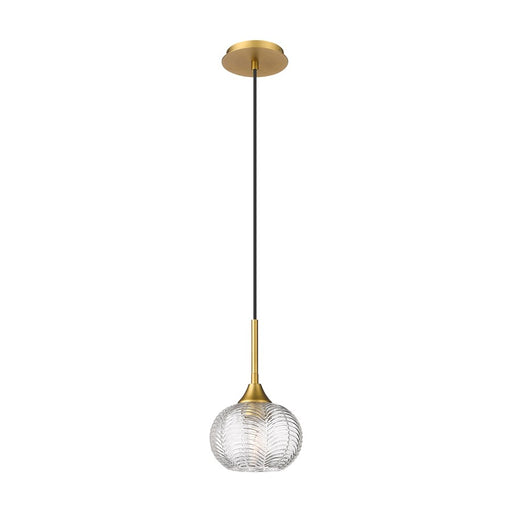 Innovations Berkshire 1Lt 7" Cord Pendant, Brushed Brass - 323-1P-BB-G323-7CL