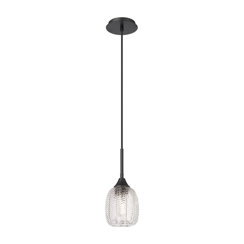 Innovations Berkshire 1Lt 5.5" Cord Pendant, Matte Black - 323-1P-BK-G323-5CL