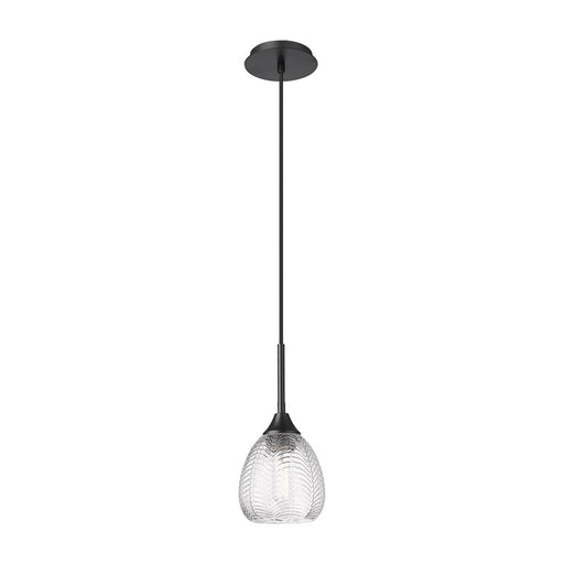 Innovations Berkshire 1Lt 6" Cord Hung Pendant, Matte Black - 323-1P-BK-G323-6CL