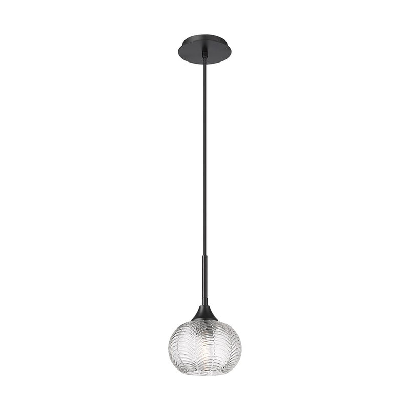 Innovations Berkshire 1Lt 7" Cord Hung Pendant, Matte Black - 323-1P-BK-G323-7CL