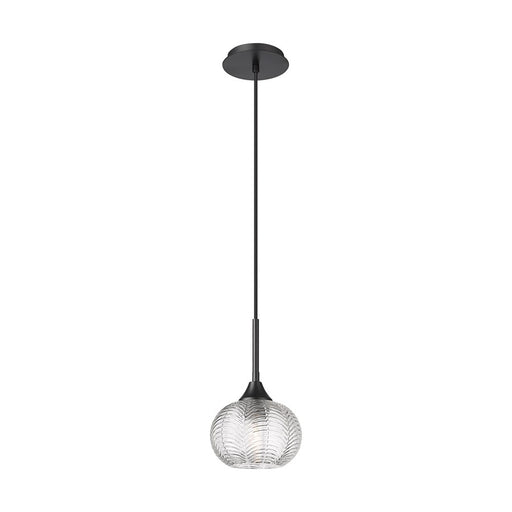 Innovations Berkshire 1Lt 7" Cord Hung Pendant, Matte Black - 323-1P-BK-G323-7CL