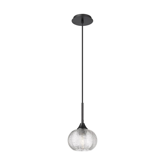 Innovations Berkshire 1Lt 7" Cord Hung Pendant, Matte Black - 323-1P-BK-G323-7CL