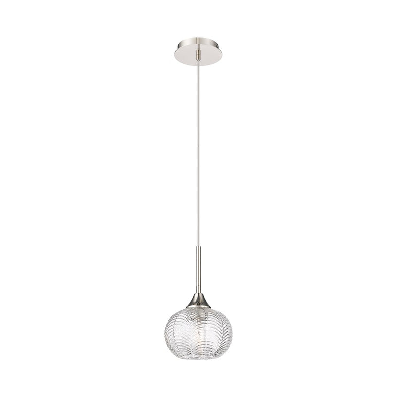 Innovations Berkshire 1Lt 7" Cord Pendant, Polished Nickel - 323-1P-PN-G323-7CL