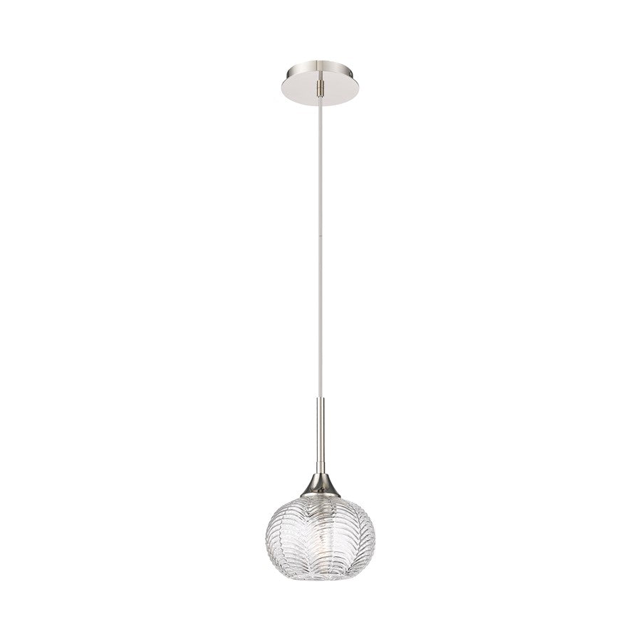 Innovations Berkshire 1Lt 7" Cord Pendant, Polished Nickel - 323-1P-PN-G323-7CL