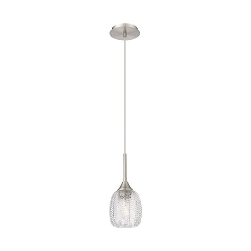 Innovations Berkshire 1Lt 5.5" Cord Pendant, Satin Nickel - 323-1P-SN-G323-5CL
