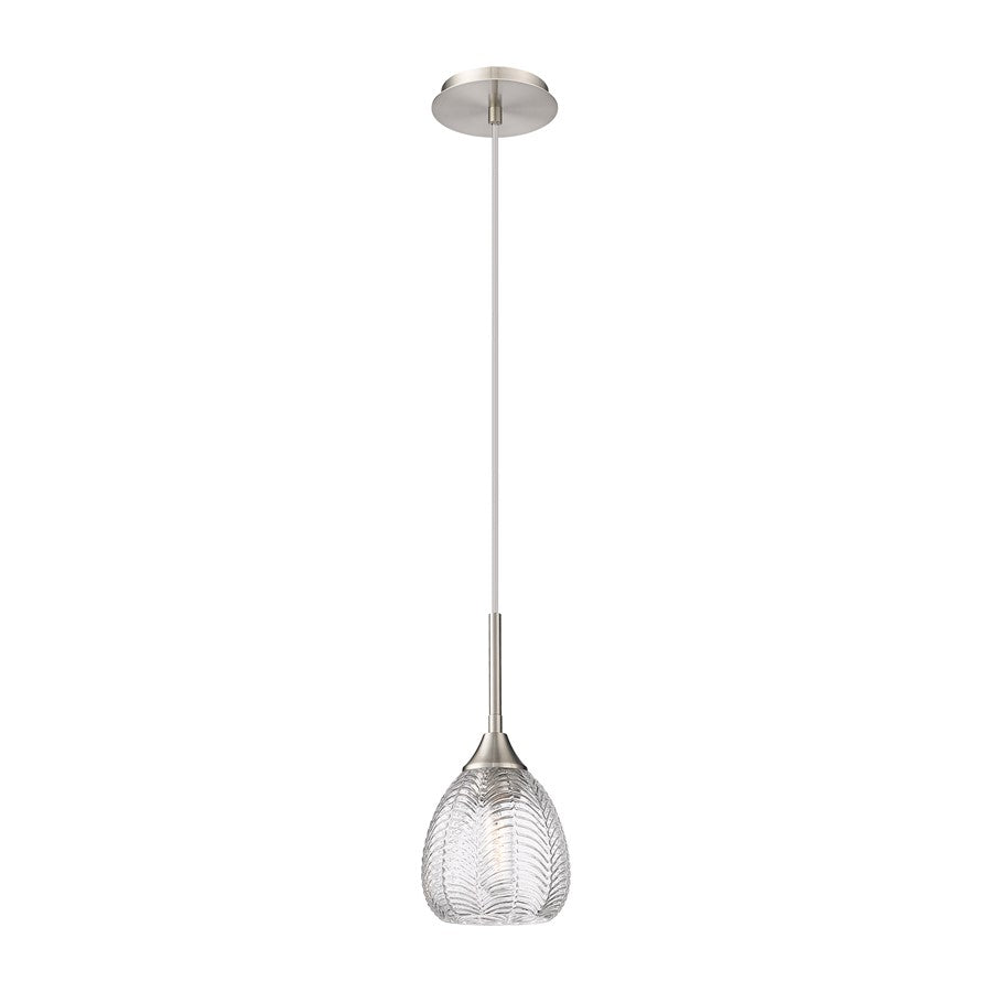 Innovations Berkshire 1Lt 6" Cord Pendant, Satin SN - 323-1P-SN-G323-6CL