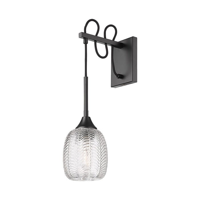 Innovations Berkshire 1Lt 5.5" Sconce, Matte Black - 323-1W-BK-G323-5CL