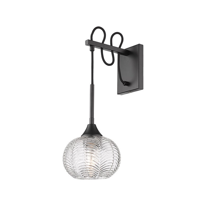 Innovations Berkshire 1Lt 7" Sconce, Matte Black - 323-1W-BK-G323-7CL