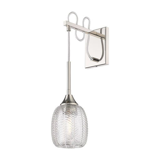 Innovations Berkshire 1Lt 5.5" Sconce, Polished PN - 323-1W-PN-G323-5CL