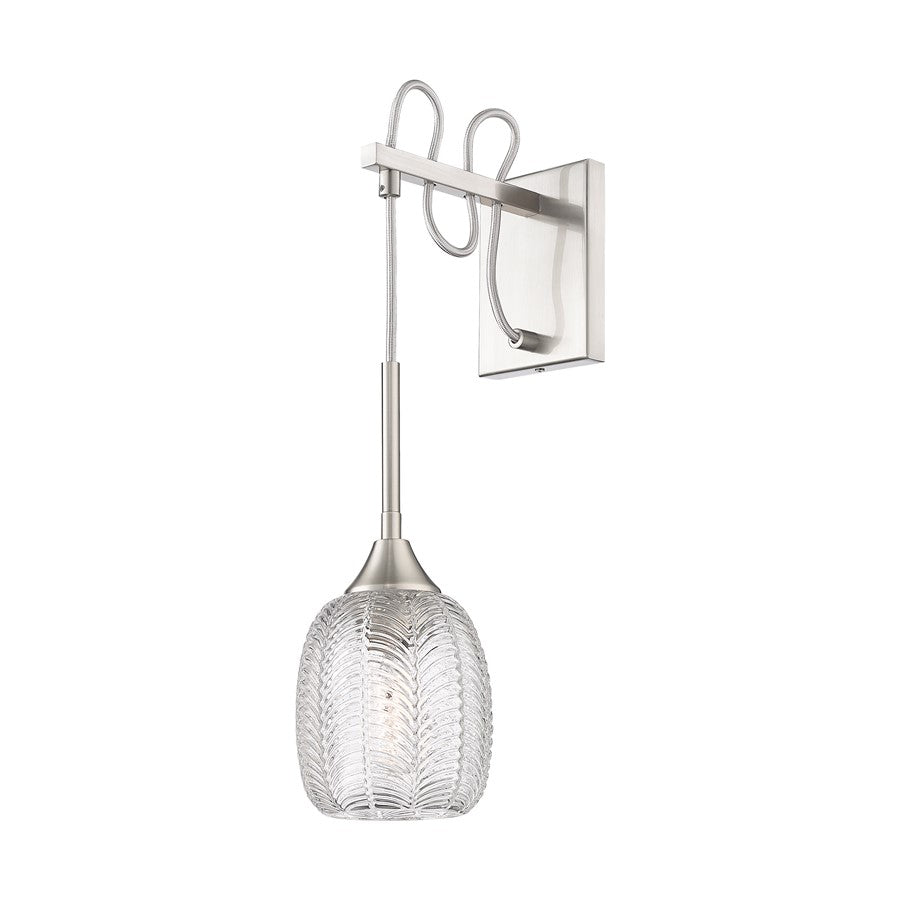 Innovations Berkshire 1Lt 5.5" Sconce, Satin Satin Nickel - 323-1W-SN-G323-5CL