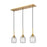 Innovations Berkshire 3Lt 26.5" Cord Island Light, Brass - 323-3I-BB-G323-5CL