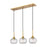 Innovations Berkshire 3Lt 28" Cord Hung Island Light, Brass - 323-3I-BB-G323-7CL