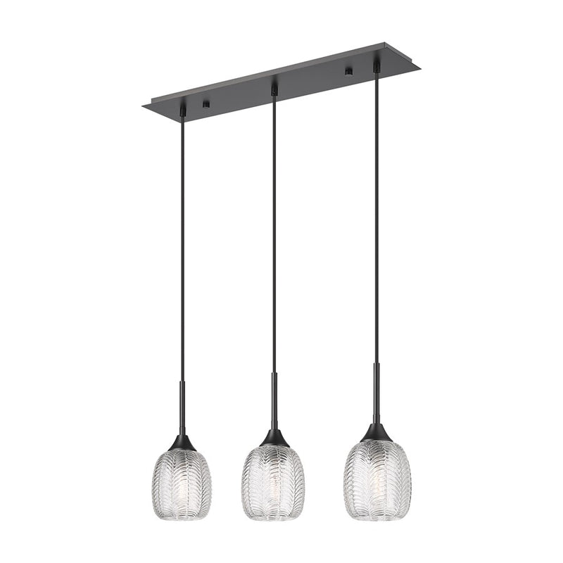Innovations Berkshire 3Lt 26.5" Cord Island Light, Black - 323-3I-BK-G323-5CL