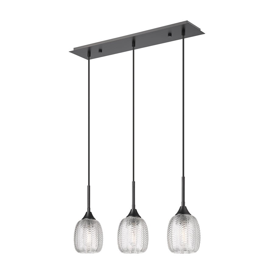 Innovations Berkshire 3Lt 26.5" Cord Island Light, Black - 323-3I-BK-G323-5CL