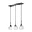 Innovations Berkshire 3Lt 27" Cord Hung Island Light, Black - 323-3I-BK-G323-6CL