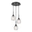Innovations Berkshire 3Lt 20" Cord Multi Pendant, Black - 323-3P-BK-G323-5CL