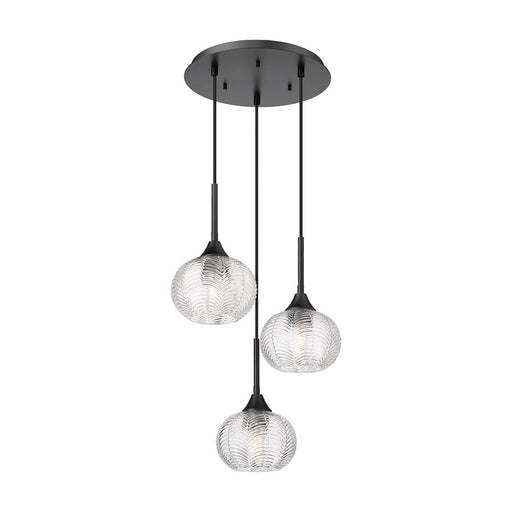 Innovations Berkshire 3Lt 15" Cord Multi Pendant, Black - 323-3P-BK-G323-7CL