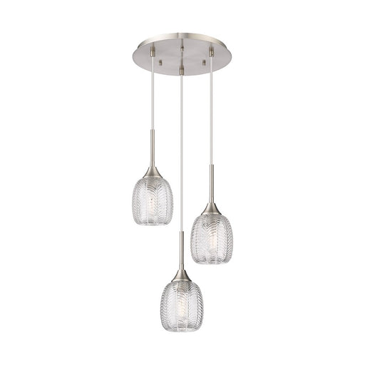 Innovations Berkshire 3Lt 20" Cord Multi Pendant, SN - 323-3P-SN-G323-5CL