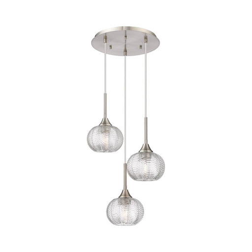 Innovations Berkshire 3Lt 15" Cord Multi Pendant, SN - 323-3P-SN-G323-7CL