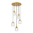 Innovations Berkshire 5Lt 18" Cord Multi Pendant, Brass - 323-5P-BB-G323-5CL