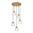 Innovations Berkshire 5Lt 19" Cord Multi Pendant, Brass - 323-5P-BB-G323-6CL