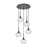 Innovations Berkshire 5Lt 20" Cord Multi Pendant, Black - 323-5P-BK-G323-7CL