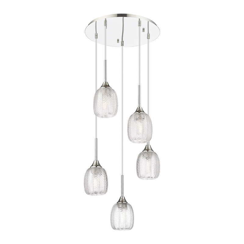 Innovations Berkshire 5Lt 18" Cord Multi Pendant, PN - 323-5P-PN-G323-5CL